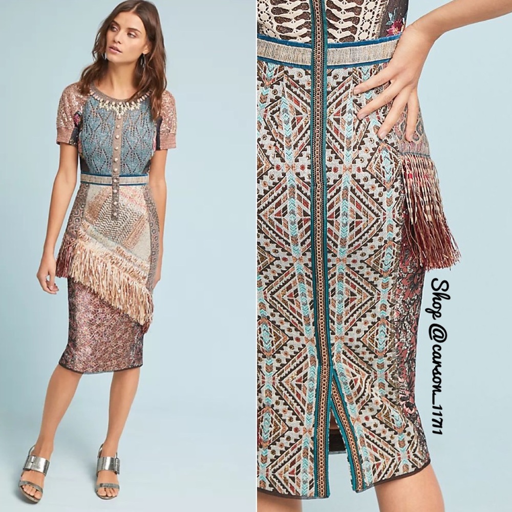 🦄NWT Anthropologie Byron Lars Beachcomber Dress 0